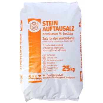 Südsalz Steinauftausalz, Streusalz Kornklasse M, 25 Kg