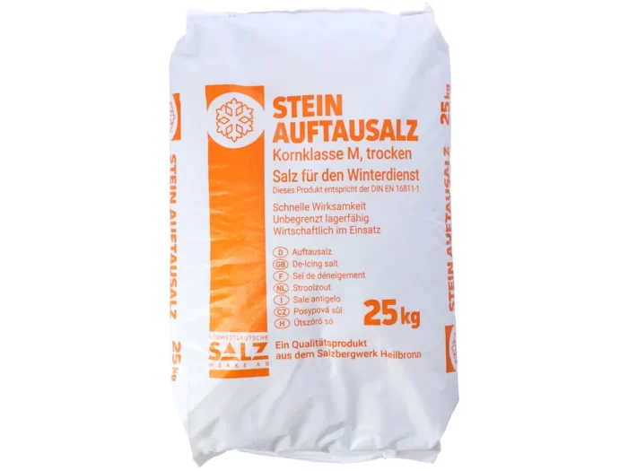 Südsalz Steinauftausalz, Streusalz Kornklasse M, 25 Kg